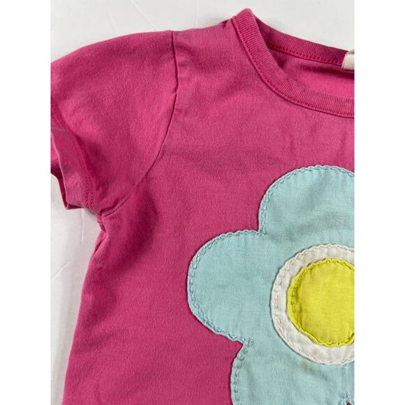 Mini Boden Pink Flower Applique Tee size 3 4 - Picture 4 of 8